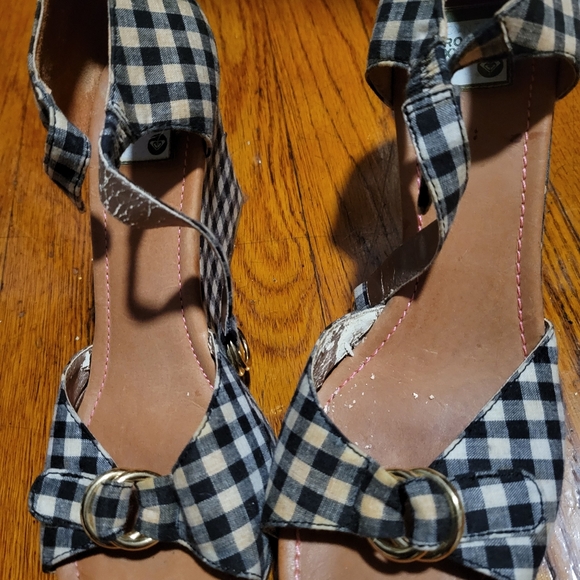 Checkered platform sandals - Picture 2 of 3